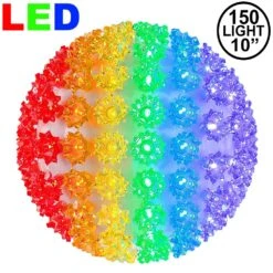 150 Rainbow LED 10" Sphere
