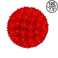 Red 100 Light Starlight Sphere 7.5"