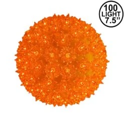 Amber/Orange 100 Light Starlight Sphere 7.5"
