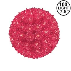Pink 100 Light Starlight Sphere 7.5"