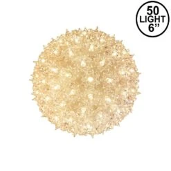 Clear 50 Light Mini Starlight Sphere 6"