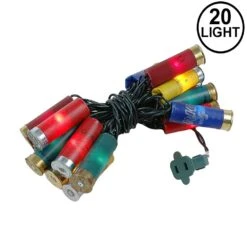 Shotgun Shell Lights Multi Green Wire