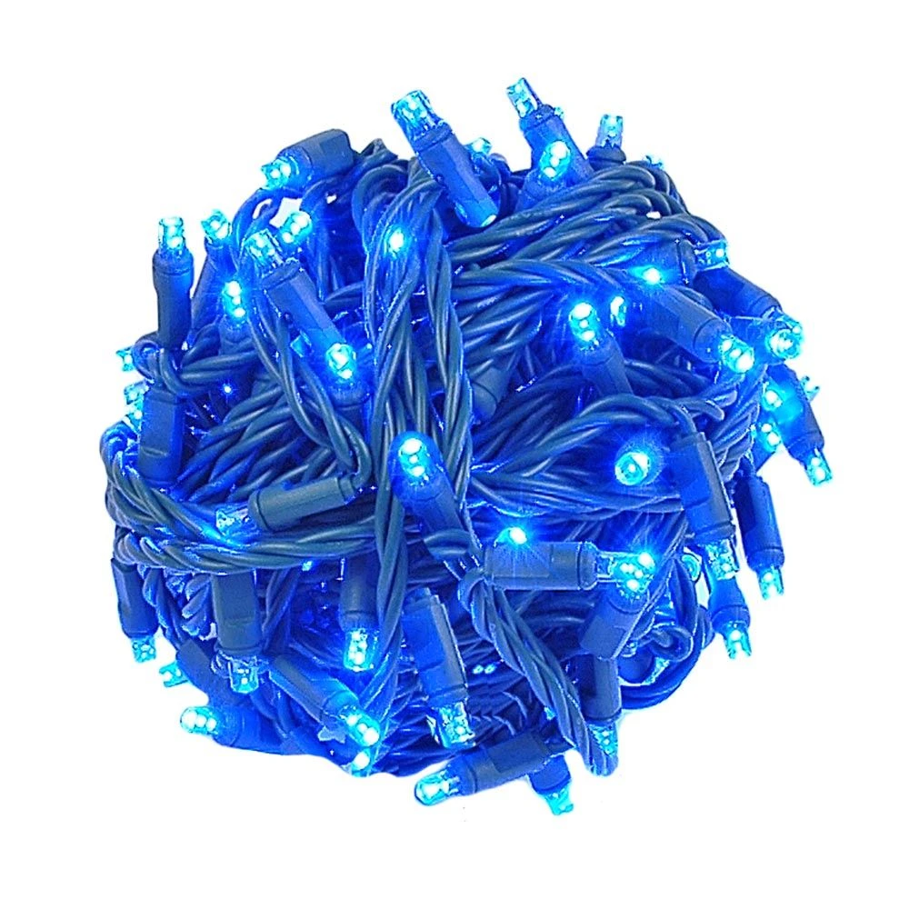Coaxial 100 LED Blue 6" Spacing Green Wire 3 Coaxial 100 LED Blue 6" Spacing Green Wire - Image 3