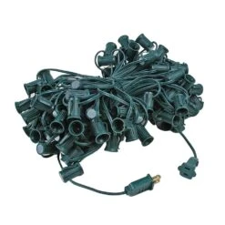 C9 Magnetic 100' Stringers 12" Spacing Green Wire -Christmas Lights Series 0023301 c9 magnetic 100 stringers 12 spacing green wire