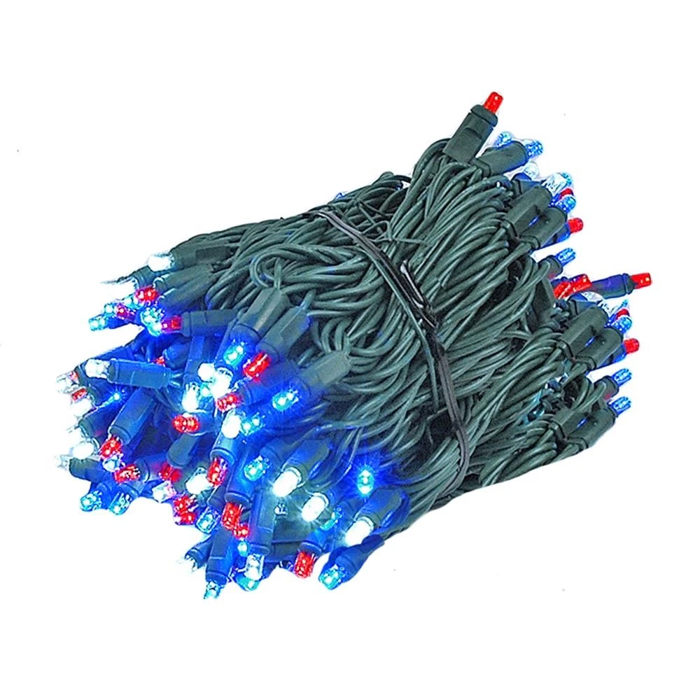 Red, White, Blue 140 LED Multi Function Chasing Christmas Lights 2 Red, White, Blue 140 LED Multi Function Chasing Christmas Lights - Image 2