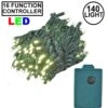 Warm White 140 LED Multi Function Chasing Christmas Lights