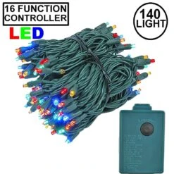 Multi Color 140 LED Multi Function Chasing Christmas Lights