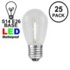 Warm White S14 LED Plastic Filament Medium Base E26 Bulbs - 25pk