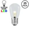 Designer Series Warm White S14 LED Medium Base E26 Bulbs 25 Pack