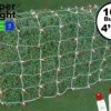 Red LED Net Lights, White Wire 4x6