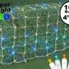 Multi LED Net Lights, White Wire 4x6