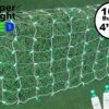 Green LED Net Lights, White Wire 4x6