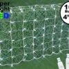 Pure White LED Net Lights 4x6 White Wire