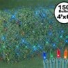 4' X 6' Super Bright Multi Net Lights - Green Wire