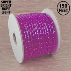 150 Ft Purple Rope Light Spool 1/2" 120 Volt