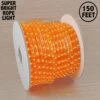 150 Ft Amber/Orange Rope Light Spool 1/2" 120 Volt
