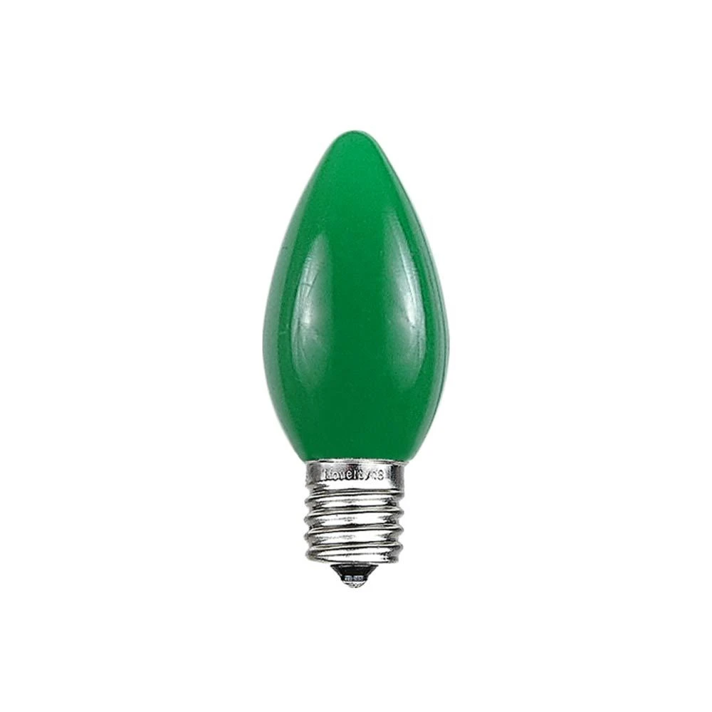 C7 - Green - Ceramic (plastic) LED Replacement Bulbs - 25 Pack 3 C7 - Green - Ceramic (plastic) LED Replacement Bulbs - 25 Pack - Image 3