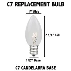 C7 - Multi - Ceramic (plastic) LED Replacement Bulbs - 25 Pack 7 C7 - Multi - Ceramic (plastic) LED Replacement Bulbs - 25 Pack -Christmas Lights Series 0025028 c7 multi ceramic plastic led replacement bulbs 25 pack