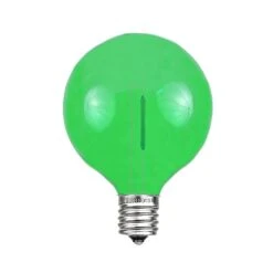 Green - G40 - Plastic Filament LED Replacement Bulbs - 25 Pack -Christmas Lights Series 0025131 green g40 plastic filament led replacement bulbs 25 pack