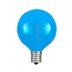 Blue - G40 - Plastic Filament LED Replacement Bulbs - 25 Pack -Christmas Lights Series 0025134 blue g40 plastic filament led replacement bulbs 25 pack