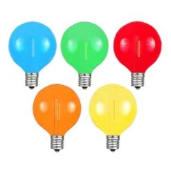 Multi - G40 - Plastic Filament LED Replacement Bulbs - 25 Pack -Christmas Lights Series 0025149 multi g40 plastic filament led replacement bulbs 25 pack