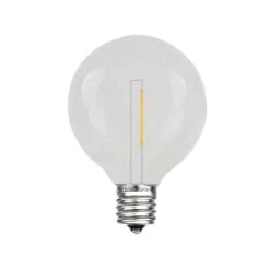 Warm White - G40 - Plastic Filament LED Replacement Bulbs - 25 Pack -Christmas Lights Series 0025161 warm white g40 plastic filament led replacement bulbs 25 pack
