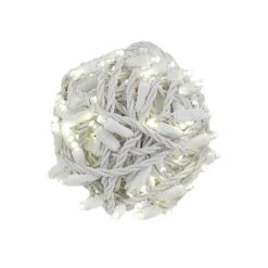 Coaxial 100 LED Warm White 4" Spacing White Wire -Christmas Lights Series 0025435 coaxial 100 led warm white 4 spacing white wire