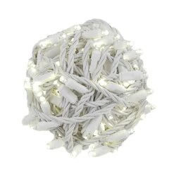 Coaxial 100 LED Warm White 6" Spacing White Wire -Christmas Lights Series 0025438 coaxial 100 led warm white 6 spacing white wire