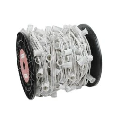 C9 Magnetic 500' Spool 12" Spacing White Wire 10 C9 Magnetic 500' Spool 12" Spacing White Wire -Christmas Lights Series 0025499 c9 magnetic 500 spool 12 spacing white wire