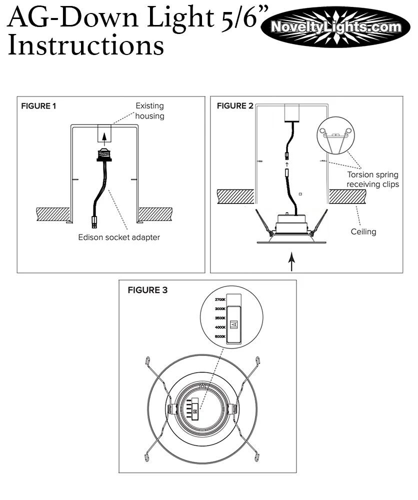 5/6 Inch LED Downlight(15W) White Baffled Dimmable 5 Color Select 120V 5 5/6 Inch LED Downlight(15W) White Baffled Dimmable 5 Color Select 120V - Image 5