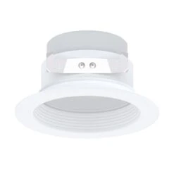 4 Inch LED Downlight(10W) White Baffle Dimmable 5 Color Select 120V