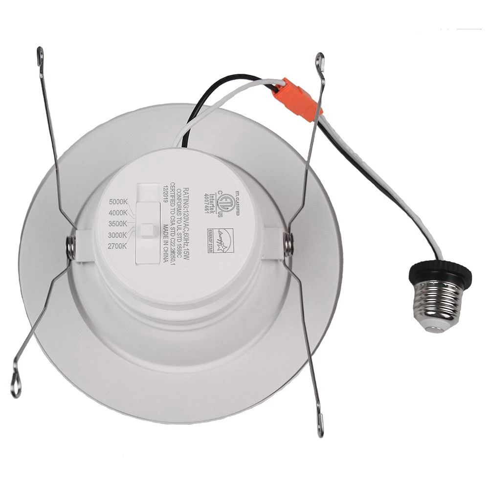 5/6 Inch LED Downlight(15W) White Baffled Dimmable 5 Color Select 120V 3 5/6 Inch LED Downlight(15W) White Baffled Dimmable 5 Color Select 120V - Image 3
