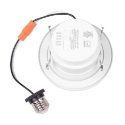 4 Inch LED Downlight(10W) White Baffle Dimmable 5 Color Select 120V -Christmas Lights Series 0025711 4 inch led downlight10w white baffle dimmable 5 color select 120v