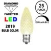 Old Color Warm White C9 LED Replacement Bulbs 25 Pack