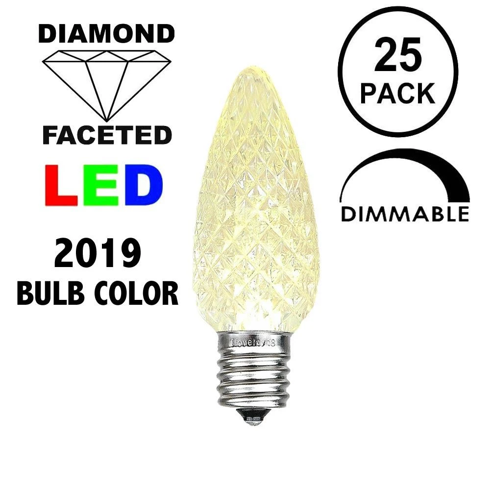 Old Color Warm White C9 LED Replacement Bulbs 25 Pack 1 Old Color Warm White C9 LED Replacement Bulbs 25 Pack