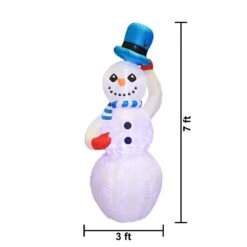 7' Inflatable Snowman -Christmas Lights Series 0025887 7 inflatable snowman