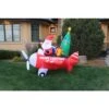 8' Inflatable Swirling Santa In Plane