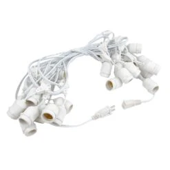 48' Suspended White Commercial Grade Stringer (E26 Base) 7 48' Suspended White Commercial Grade Stringer (E26 Base) -Christmas Lights Series 0026251 48 suspended white commercial grade stringer e26 base