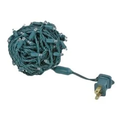 Commercial Grade Wide Angle 100 LED Pure White 34' Long On Green Wire -Christmas Lights Series 0026852 commercial grade wide angle 100 led pure white 34 long on green wire