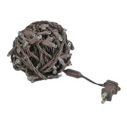 Commercial Grade Wide Angle 100 LED Warm White 34' Long On Brown Wire 16 Commercial Grade Wide Angle 100 LED Warm White 34' Long On Brown Wire -Christmas Lights Series 0026997 commercial grade wide angle 100 led warm white 34 long on brown wire