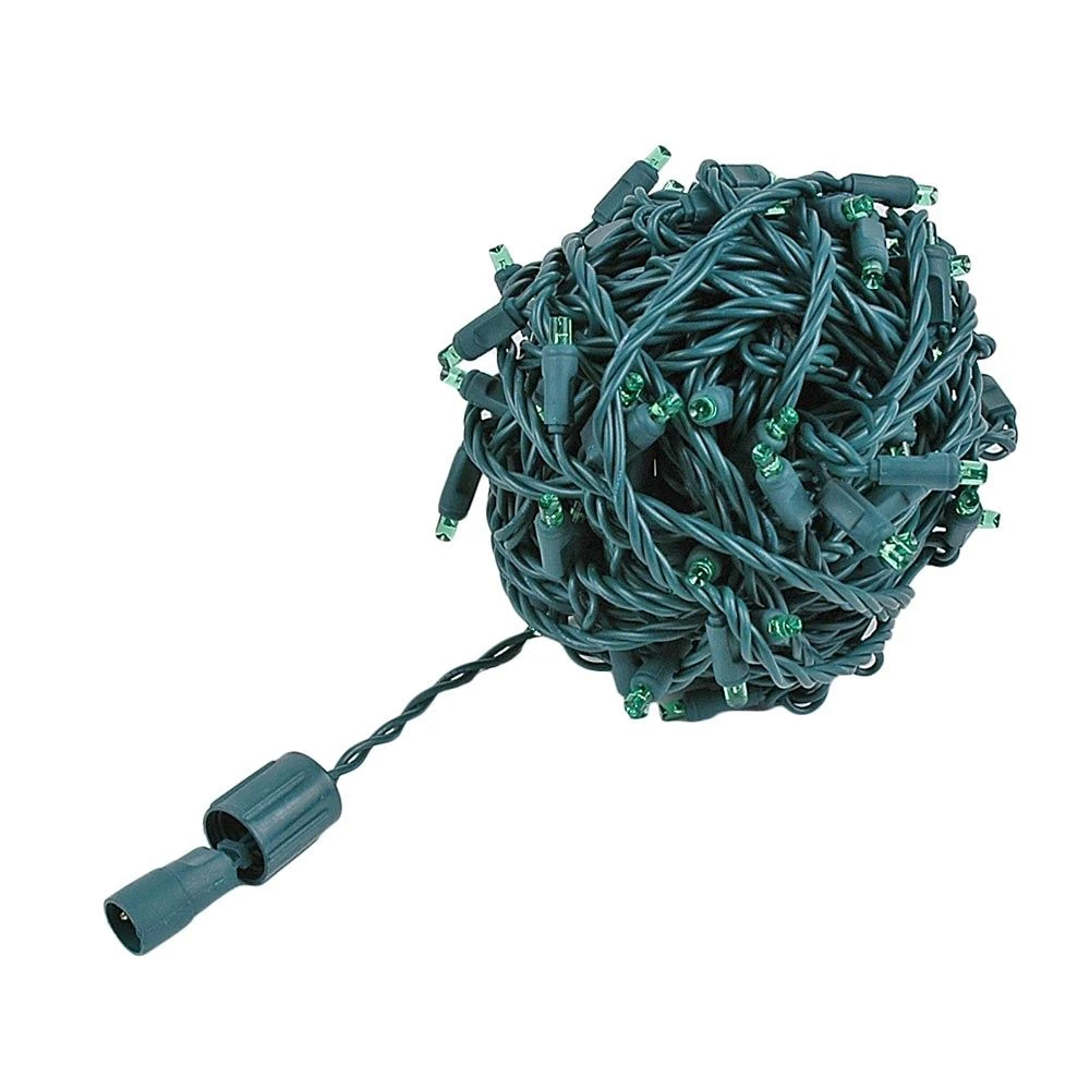 Coaxial 100 LED Green 4" Spacing Green Wire 2 Coaxial 100 LED Green 4" Spacing Green Wire - Image 2