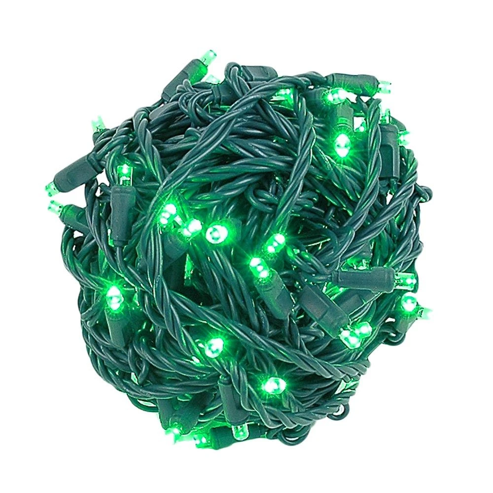 Coaxial 100 LED Green 4" Spacing Green Wire 3 Coaxial 100 LED Green 4" Spacing Green Wire - Image 3