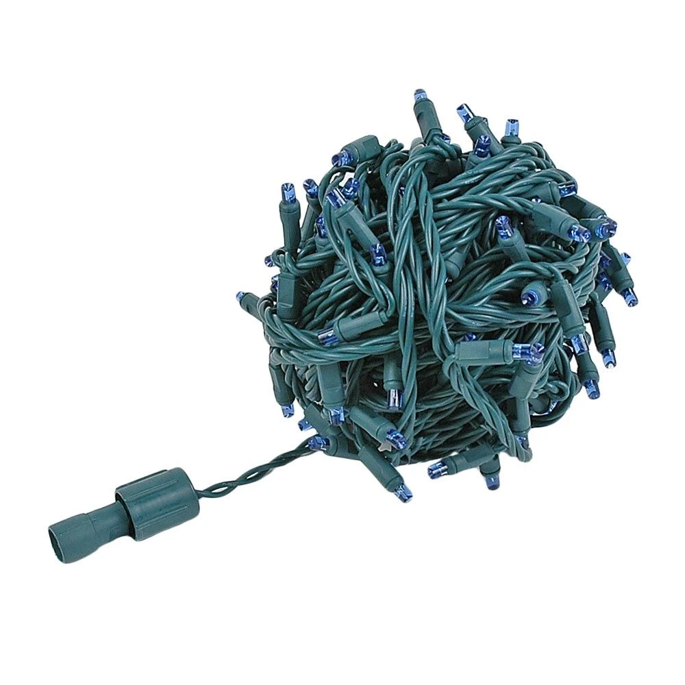 Coaxial 100 LED Blue 4" Spacing Green Wire 2 Coaxial 100 LED Blue 4" Spacing Green Wire - Image 2
