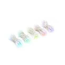 Twinkly Pro Curtain Lights RGB Capsule 5 Drops(5x50 Capsule/LED) LED With 4" Drop Spacing On Transparent Wire