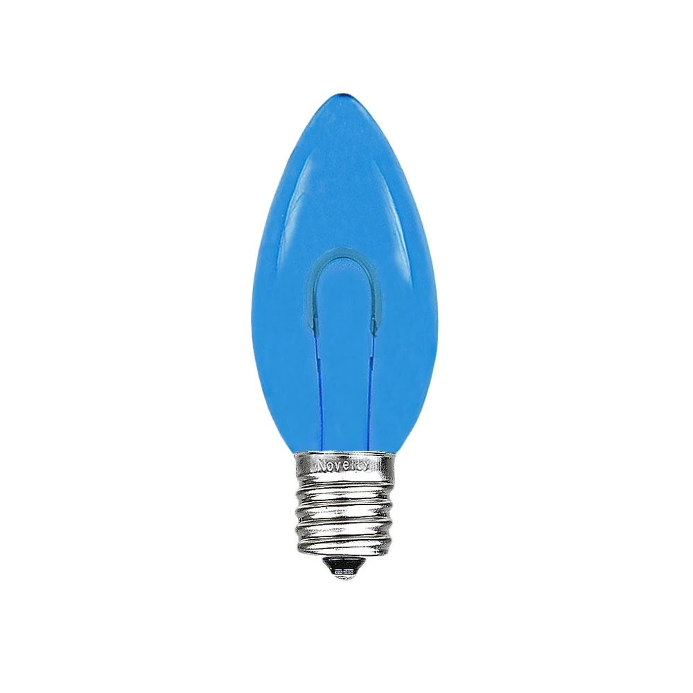 Blue C9 U-Shaped LED Plastic Flex Filament Replacement Bulbs 25 Pack 4 Blue C9 U-Shaped LED Plastic Flex Filament Replacement Bulbs 25 Pack - Image 4
