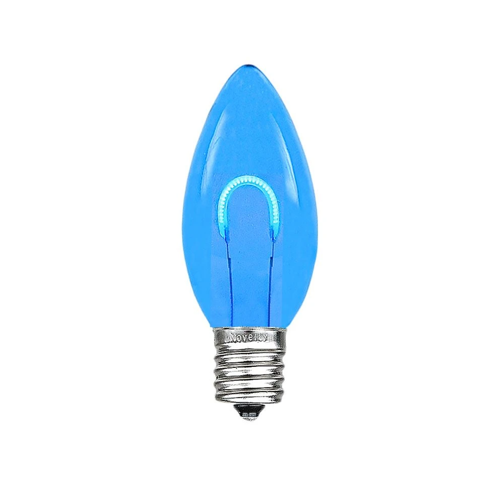 Blue C9 U-Shaped LED Plastic Flex Filament Replacement Bulbs 25 Pack 3 Blue C9 U-Shaped LED Plastic Flex Filament Replacement Bulbs 25 Pack - Image 3