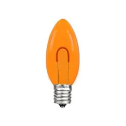 Amber C9 U-Shaped LED Plastic Flex Filament Replacement Bulbs 25 Pack -Christmas Lights Series 0027563 amber c9 u shaped led plastic flex filament replacement bulbs 25 pack