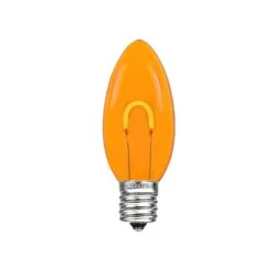 Amber C9 U-Shaped LED Plastic Flex Filament Replacement Bulbs 25 Pack -Christmas Lights Series 0027564 amber c9 u shaped led plastic flex filament replacement bulbs 25 pack