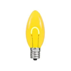 Yellow C9 U-Shaped LED Plastic Flex Filament Replacement Bulbs 25 Pack 8 Yellow C9 U-Shaped LED Plastic Flex Filament Replacement Bulbs 25 Pack -Christmas Lights Series 0027566 yellow c9 u shaped led plastic flex filament replacement bulbs 25 pack