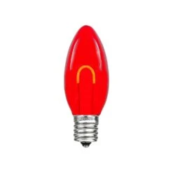Red C9 U-Shaped LED Plastic Flex Filament Replacement Bulbs 25 Pack 8 Red C9 U-Shaped LED Plastic Flex Filament Replacement Bulbs 25 Pack -Christmas Lights Series 0027574 red c9 u shaped led plastic flex filament replacement bulbs 25 pack
